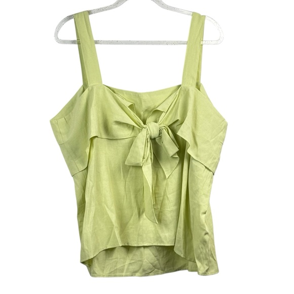 Heatherly Lime Green Ruffled Sleeveless Tank Top with‎ Sweetheart Neckline 2x - Picture 6 of 9